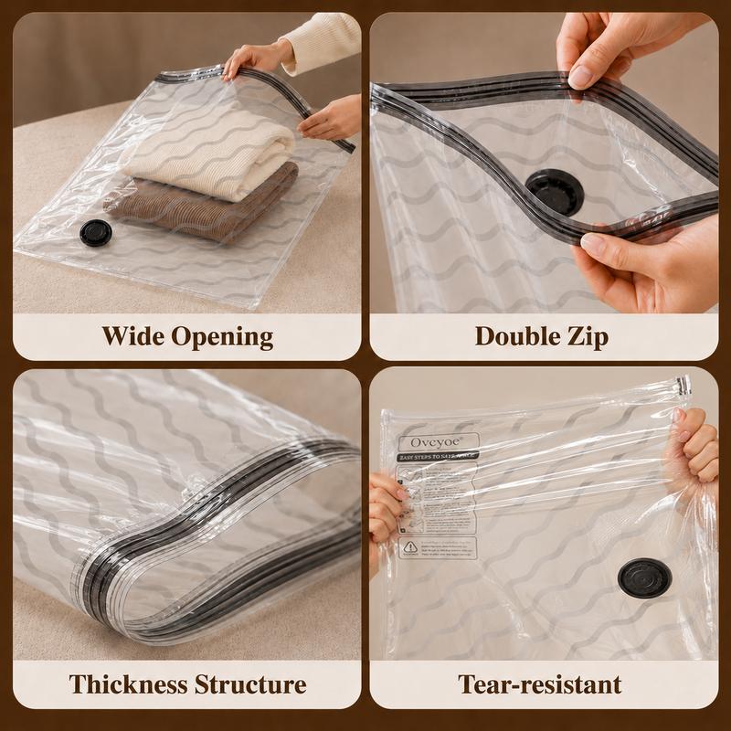 CompactCo Vacuum Compression Bags — Cordless Electric Pump Included